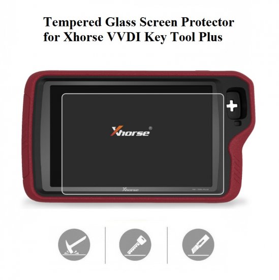 Tempered Glass Screen Protector for Xhorse VVDI Key Tool Plus - Click Image to Close